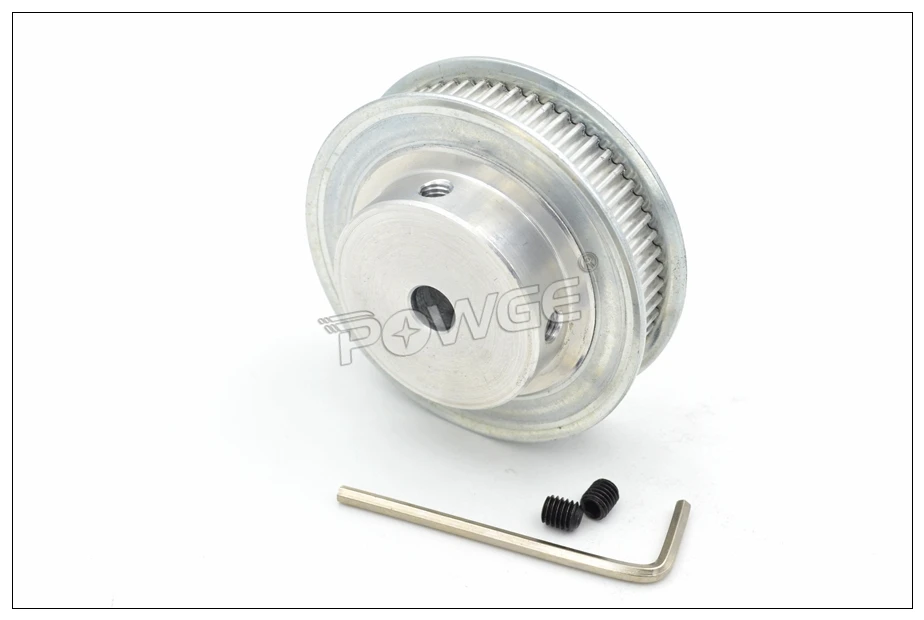 POWGE 60 Teeth 3GT Timing Pulley Bore 6.35/8/10mm Fit For W=6/10mm 3GT Synchronous Belt 60T 60Teeth GT3 Timing Belt Wheel