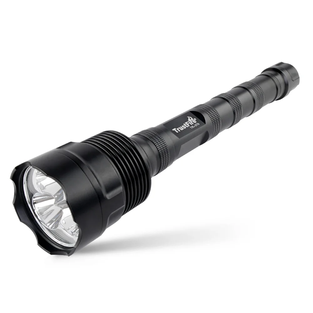 

TrustFire TR-3T6 LED Flashlight, Super Bright 3800 Lumens, Waterproof 5 Light Modes, Large Flashlight with 2X or 3X Rechargeable