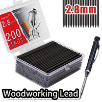 Large Capacity 2.8mm Woodworking Pencil Replaceable Lead Core Set Deep Hole Carpenter Automatic Pencil Marking Drawing Tool