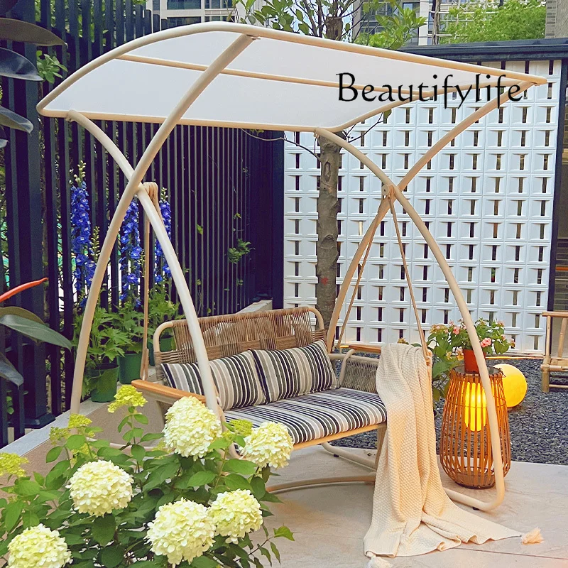 

Swing Outdoor Courtyard Garden Swing Hanging Chair Household Double Hammock Balcony Designer