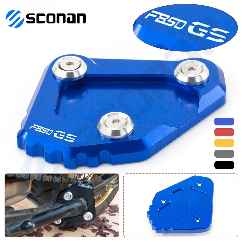 

Motorcycle Kickstand Side Stand Enlarge Extension Pad For BMW F850GS F850GS ADVENTURE F850 GS ADV 2018 2019 2020 2021 2022