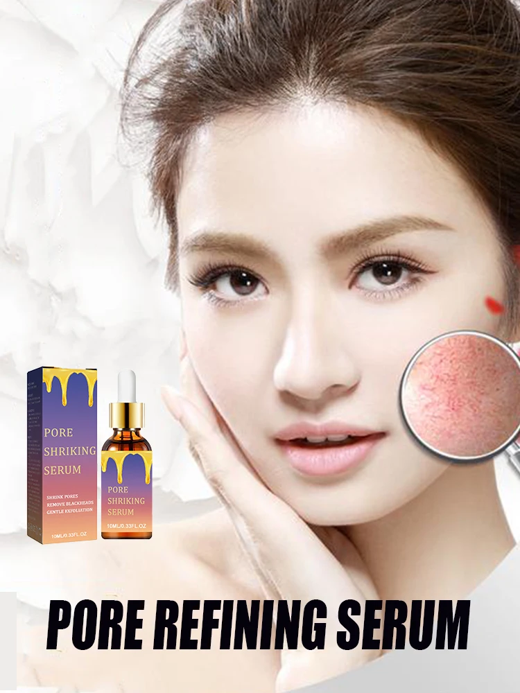 

Shrink Large Pores Serum Facial Brightening Firming Skin Hydrating Oil Control Moisturizing Facial Pore Minimizing Essence Firm