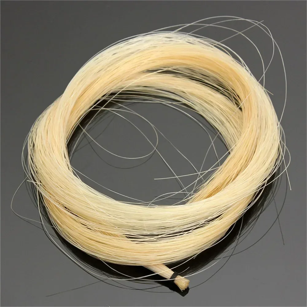 80cm Violin Bow Hair Horsehair For Violin Viola Cello 32 In White Musical Instrument Accessories For A Novice Violinist 2021 New