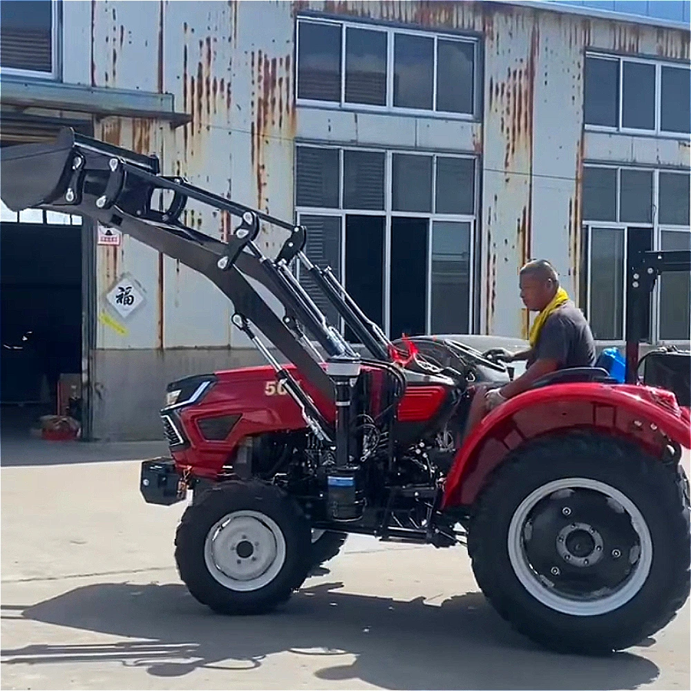 Hot-selling New 50hp Tractor, Agricultural Engineering, Diesel Rotary Power Hydraulic Transmission Compact Tractor