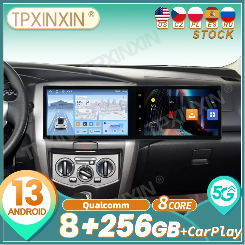 Qualcomm Android Auto Carplay Dual Screen Car Radio Automotive Multimedia Player GPS Navi For Nissan Livina 2007~2018 Head Unit