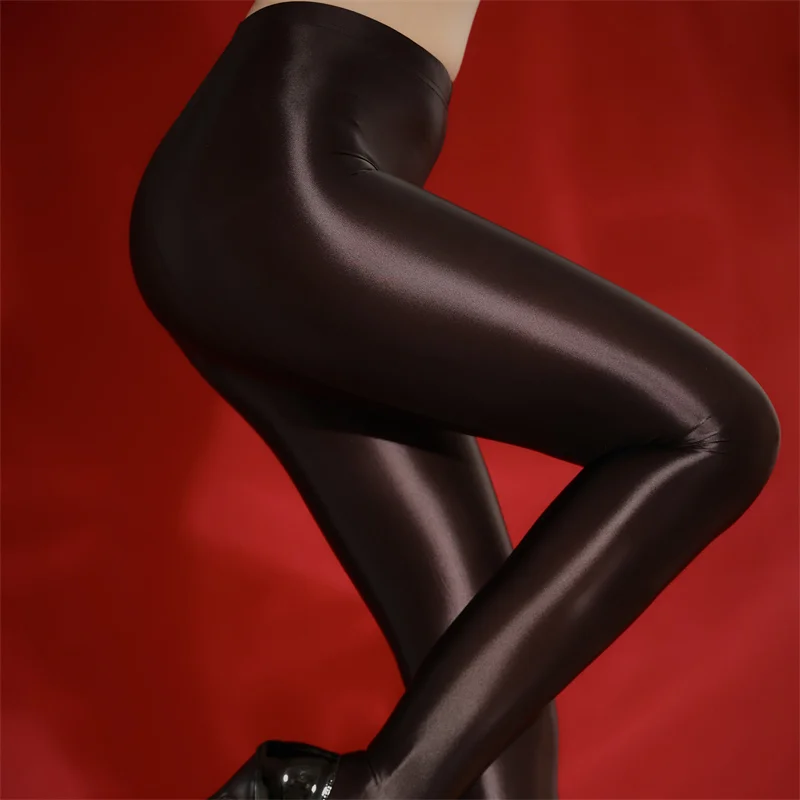 

120D Oil Shiny Shaping Pantyhose High Elastic Smooth Leggings Singer Pole Dance Tights Sexy Lingerie Glossy Satin Stockings