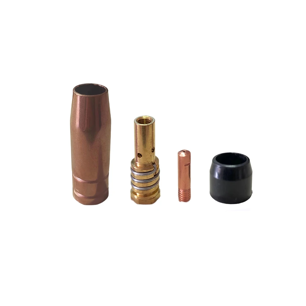 4Pcs MB 14AK Welding Torch Consumables MIG Nozzle Tip Holder Contact Tip Insluating Sleeve Gas Accessories MAG