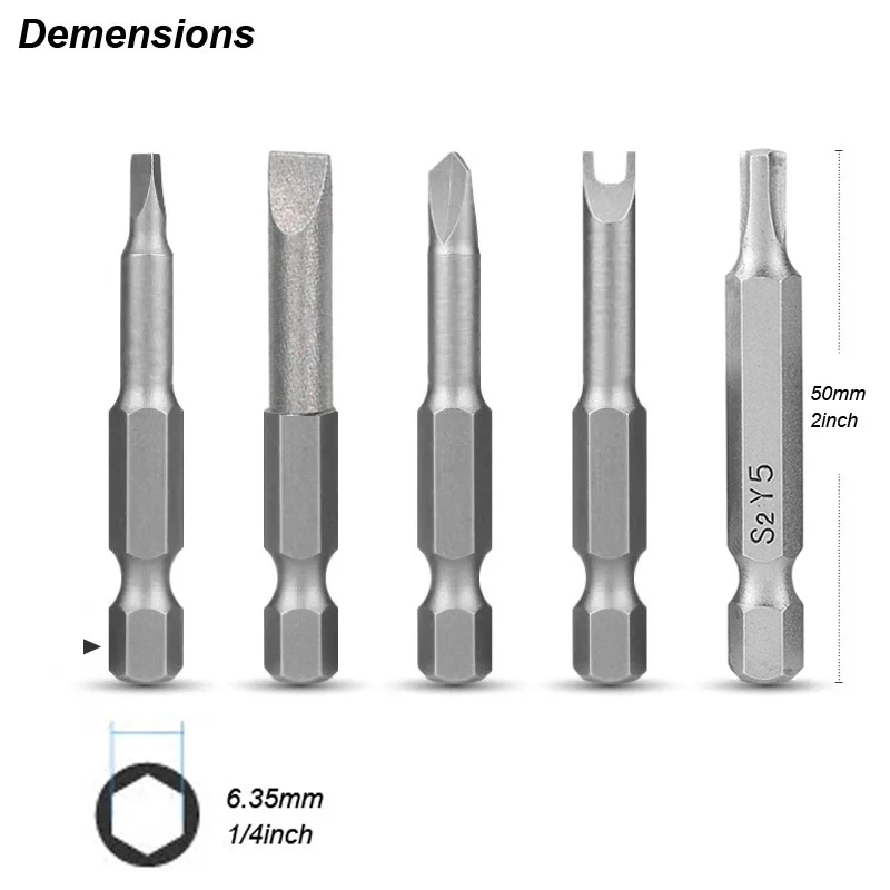 Precision Screwdriver Bit Set Magnetic Special Tip Square Slot Phillip Torx Y U Hex Allen Wrench Pentagon Screw Driver Bat