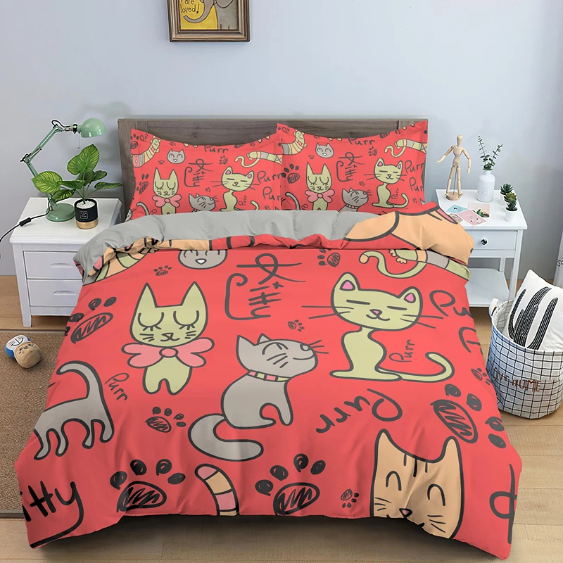Cartoon Grappige Kat Hond Dier - Home Textiles Usa recensie en prijs