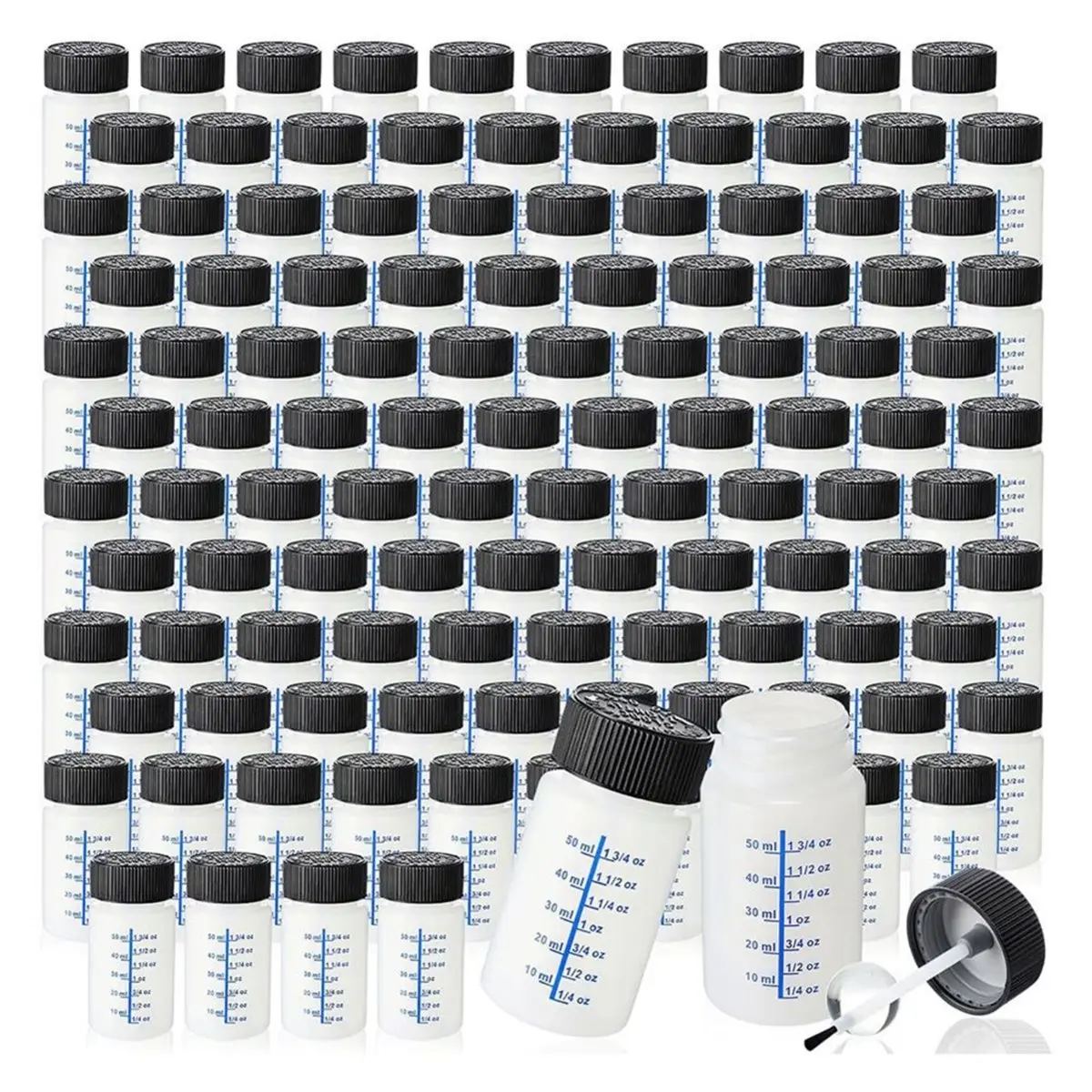 HOT 30 Pcs Touch Up Paint Bottles with Brush and Lid Empty Touch Up Bottle with Mixing Balls 2 Oz Fluid Capacity 【SPECIAL OFFER】