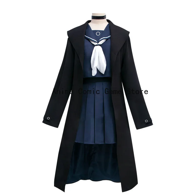 Blaues Archiv Purana Cosplay Kostüm Perücke Anime Projekt MX Arona JK Seemann Rock langen Trenchcoat Halloween Party Outfit für Frauen