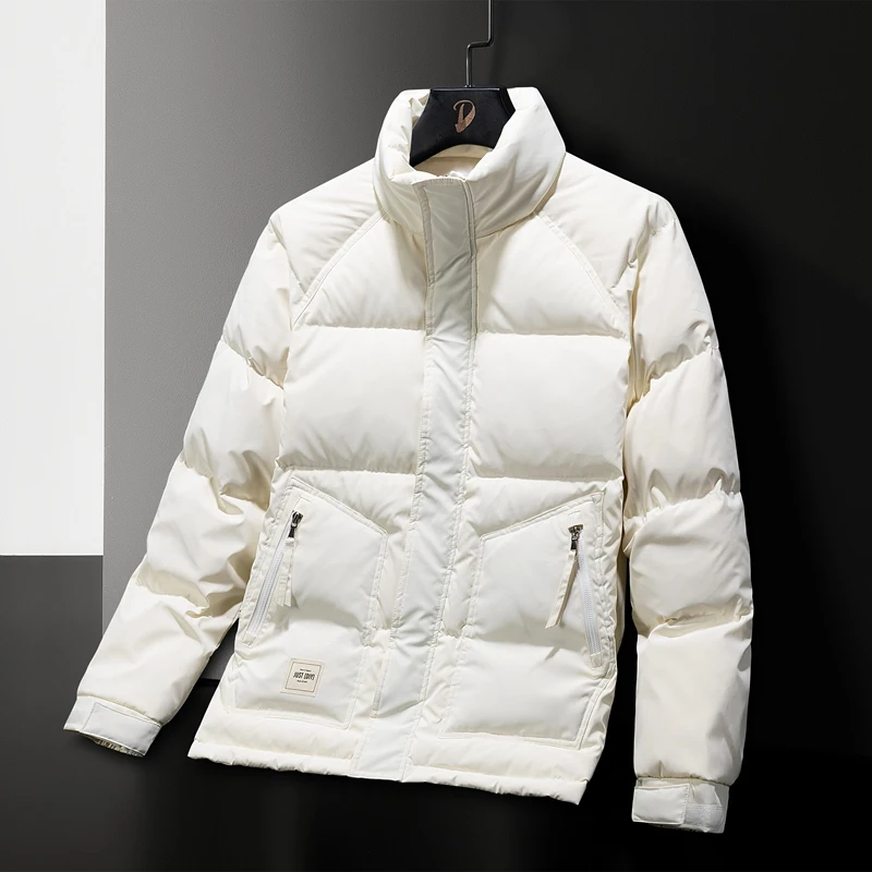 Outdoor Fishing Suits Short Men's Baseball Jackets for Spring  Winter Fashionable Black Down Jackets Thickened Duck Down Jackets