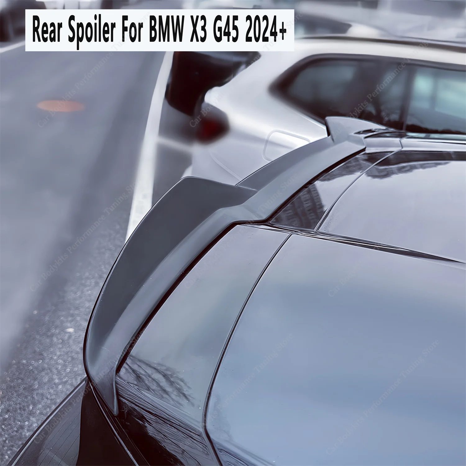 

Gloss Black ABS Max Style Car Rear Roof Spoiler Wing For BMW X3 G45 20 20d 30e M50 2024+ 2025 Rear Roof Spoiler Caps