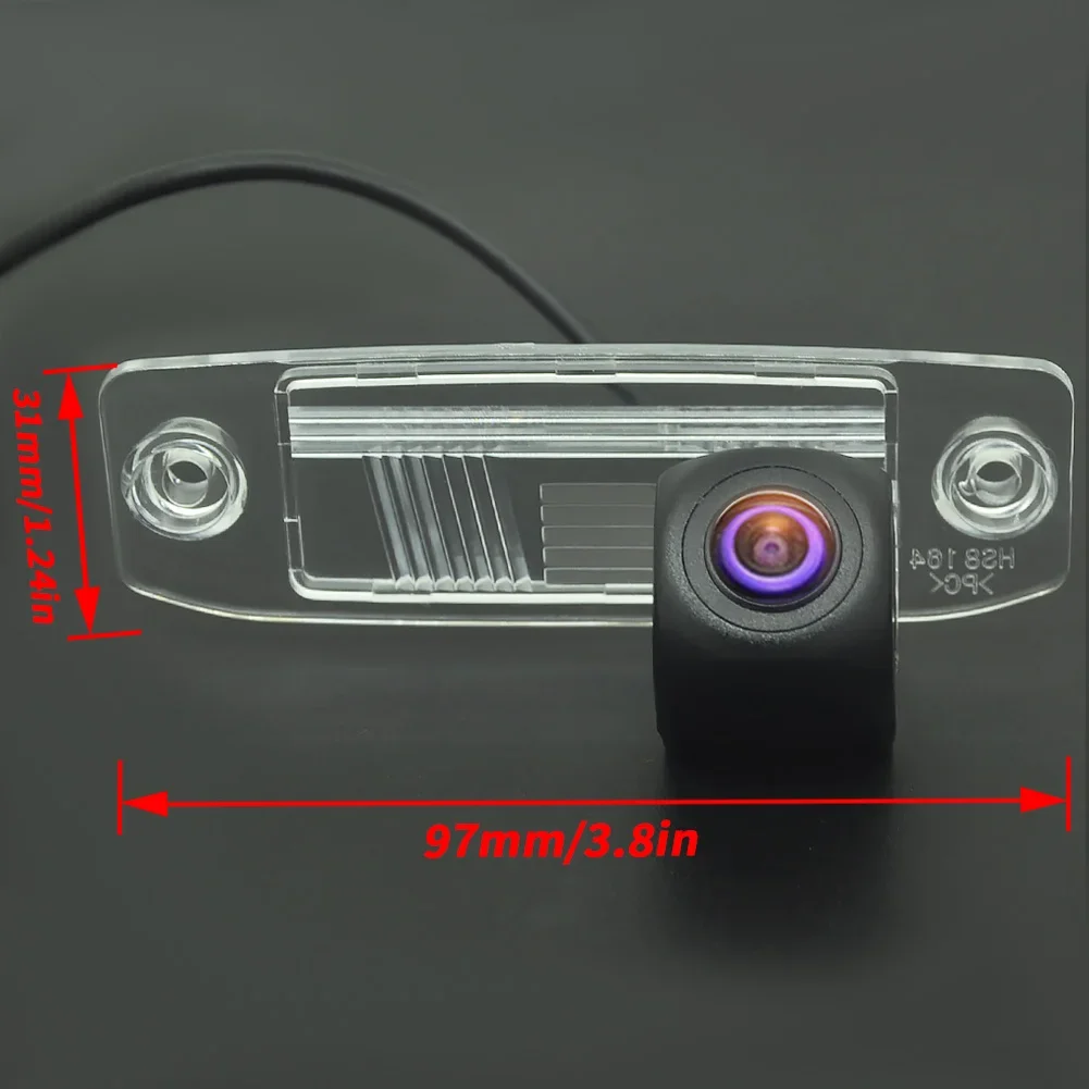 170 °   كاميرا الرؤية الخلفية للسيارة عين السمكة 1080P AHD لسيارة Hyundai Elantra Sonata Accent Tucson Kia Sorento Sportage Carens Opirus