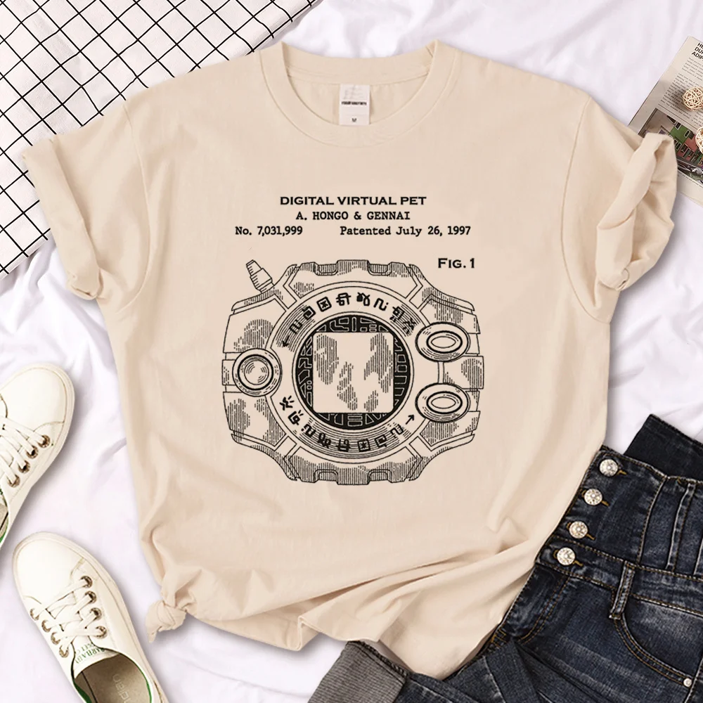 Digimon top women summer t-shirts female harajuku funny clothes