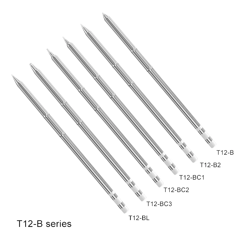 Bakon T12 Iron Tip For Soldering Station BK969D+ BK950D Solder Head Type B/B2/BC1/BC2/BL/C4/I/K/KU/J02