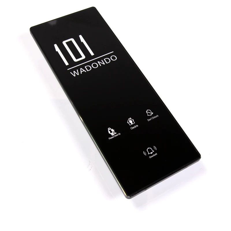 Elegant Hotel Electronic Number Display DND Please Clearn Doorbell Sign System