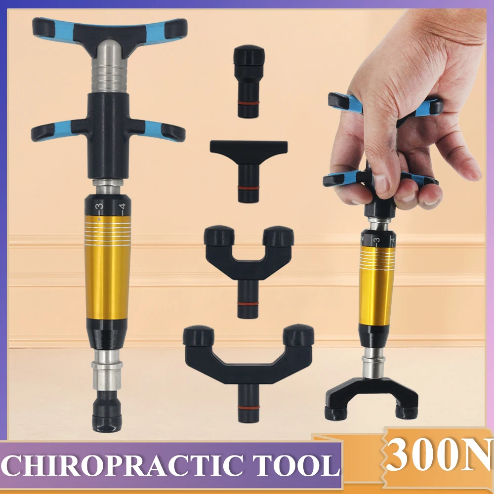 300N Manual Chiropractic Gun Correction New Massager Intensity Treatment Pain Relief Relax Tool Body Adjusting Massage Tool 2025