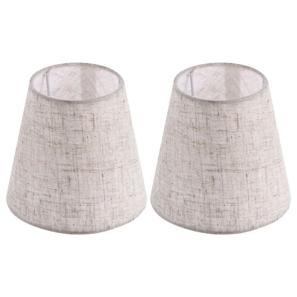 

2pcs Fabric Lampshade Cloth Lamp Shades Ceiling Cover Table Floor Bedside Lamps Dustproof Durable Lighting Accessories