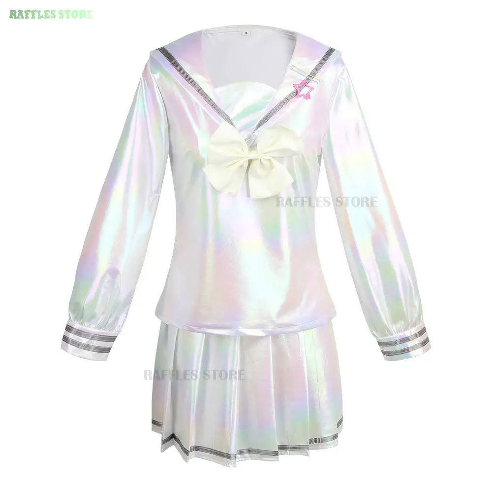 Behoeftig Meisje Overdosis Kangel Cosplay Kostuum Lolita Schoenen Jas Rok Uniform Pruik Hallowmas Cos Laserkleur Rokken Lint Pruik