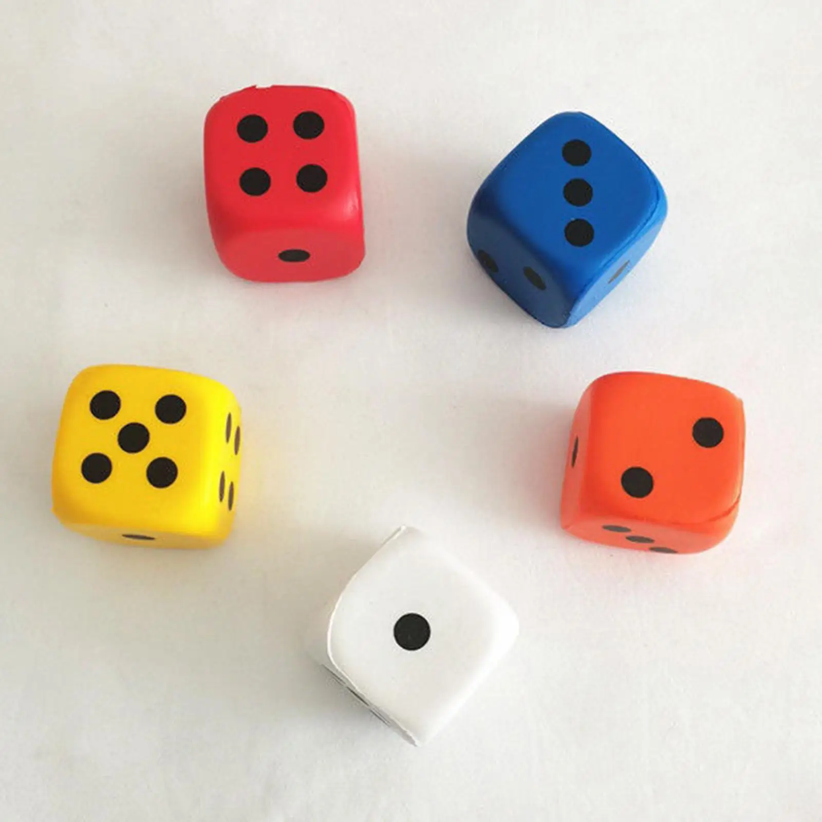 Dadi a punti 3x4 cm Giocattoli educativi per bambini su 6 facce per giochi domestici Blu