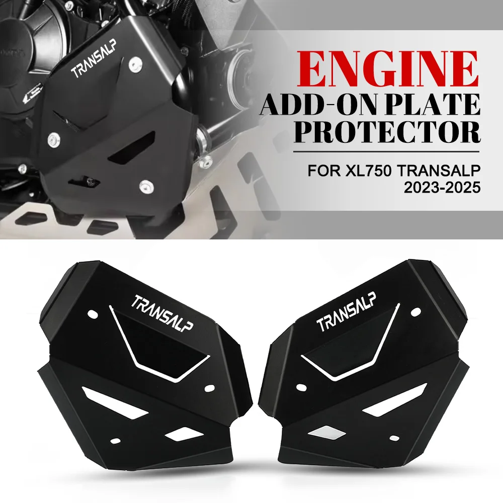 

For Honda XL750 TRANSALP 2023-2024-2025 Motorcycle CNC Side Protection Plates Engine Guard Engine Add-on Plate Protector XL 750