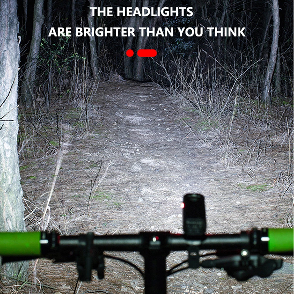 USB Rechargeable Safety Mountain Bike Light LED 800LM 6 Modes IPX4 Waterproof Bicycle Headlight MTB Handlebar Front Lamp