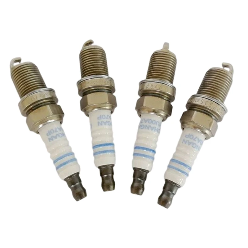 4Pcs Engine Autocar Motor Part K002-1600 Dual Iridium Spark Plugs For Chinese CHANGAN CS75 CS95 SUV 1.8T 2.0 JL486 Accessories