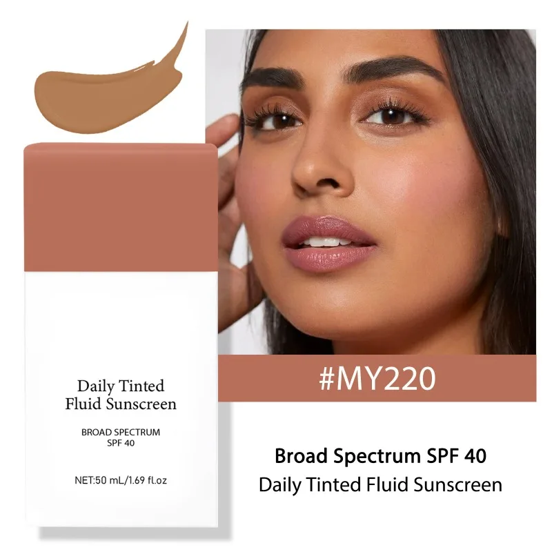 50ml Natural Foundation Long-Lasting Hydrating Covers Flaws Control Oil Skin Tone Adjust Brightening Liquid Foundation Makeup