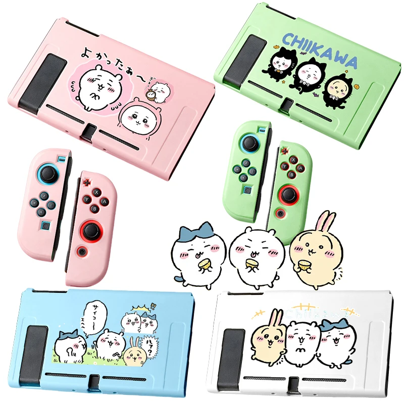 

Chiikawa Protective Case for Switch NS Nintendo Joycon Controller Cartoon Silicone Console Hard Shell Accessories Cover Gifts
