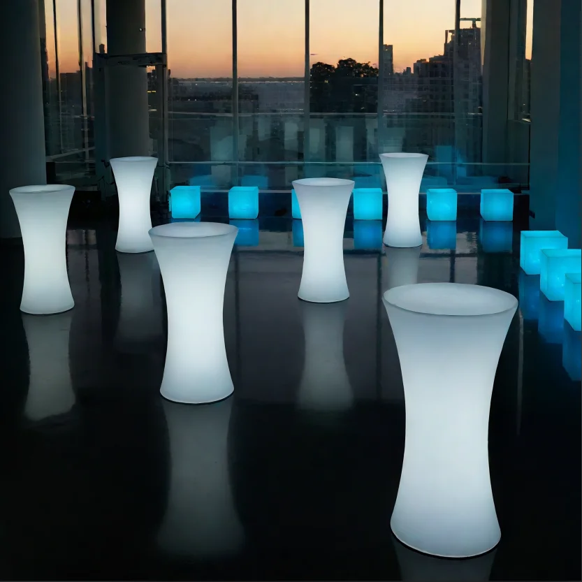 Wholesale Light Portable Outdoor Bar Table 16 Color Changing Led Lighting Bar Nightclub Bar Table