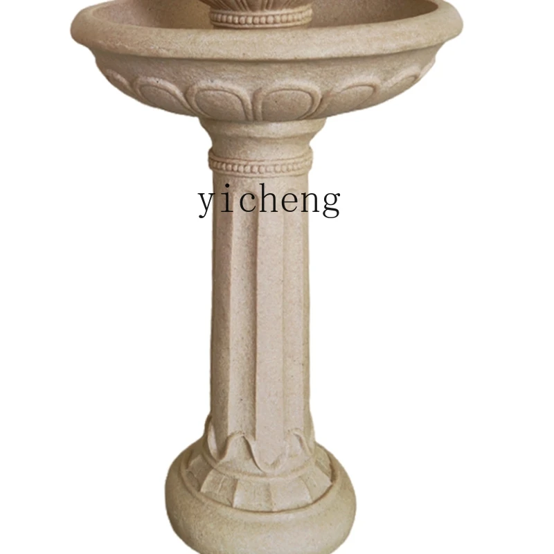 XL Water Fountain Non-Plug-in Water Circulation Decoration Courtyard Small Fontana Di Trevi