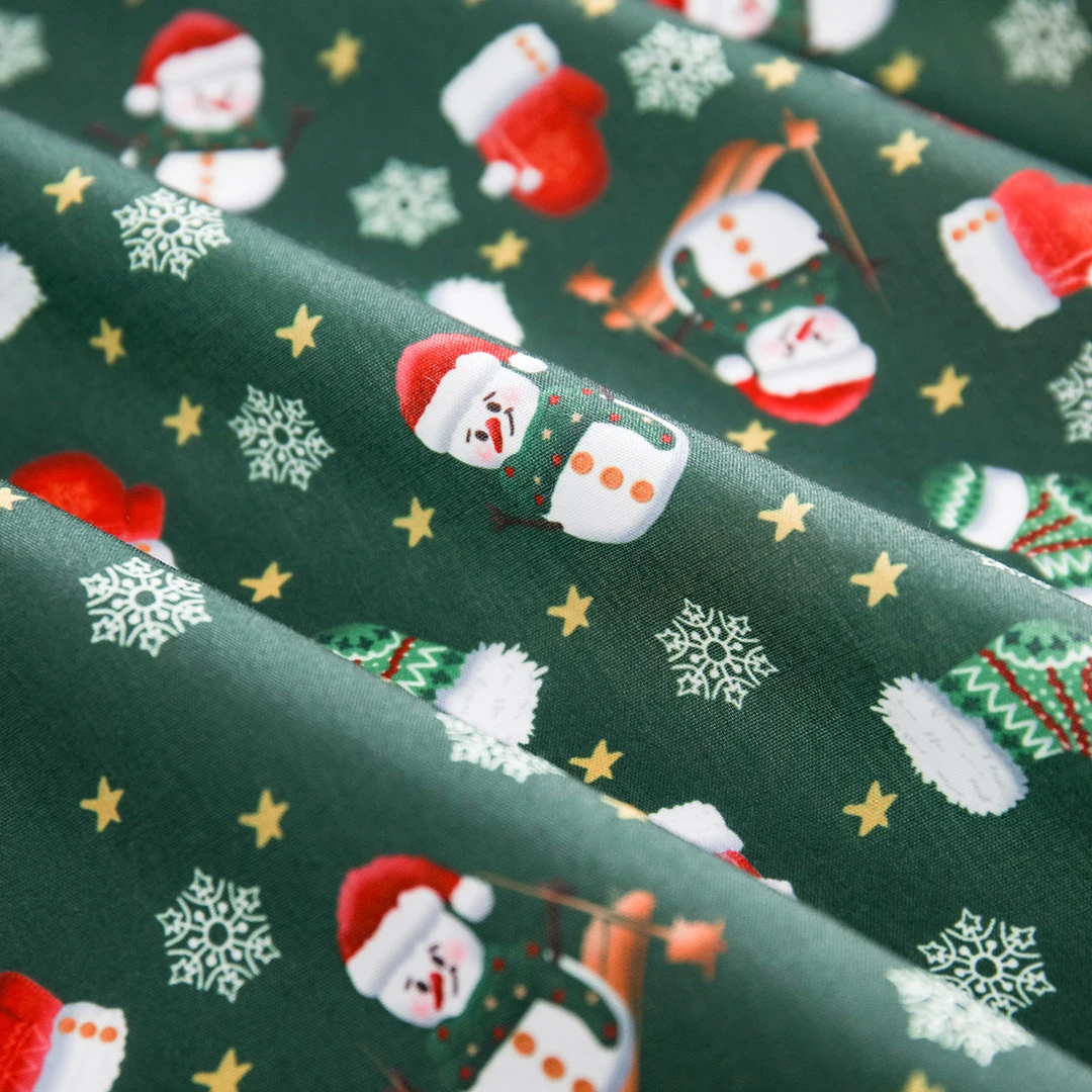 150x50cm Christmas Series Cotton Fabric Printed Cloth Sewing Quilting Fabrics Patchwork Needlework DIY Handmade Material TJ20580