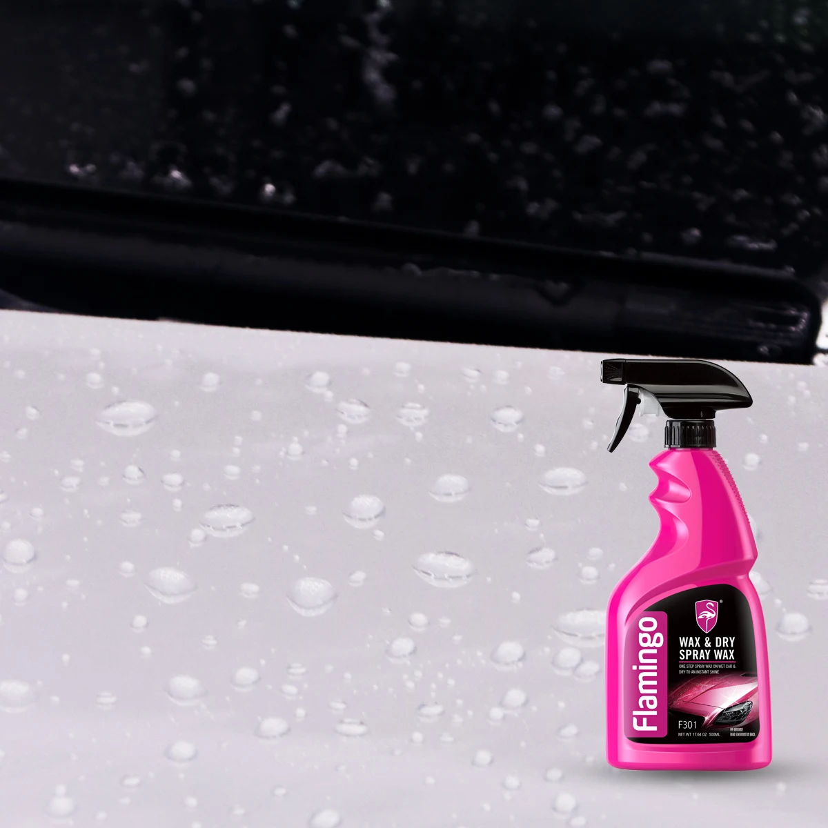 Flamingo F301 500ml Ceramic Car Coating Spray Wax For Auto Nano Hydrophobic Scratch Remover One Step Wax and Dry to Shine