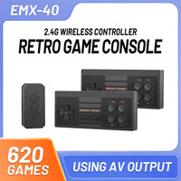 8 Bit 620 Games In 1 Mini Game Console Wireless Gamepad AV Output Retro Video Game Stick Consolas