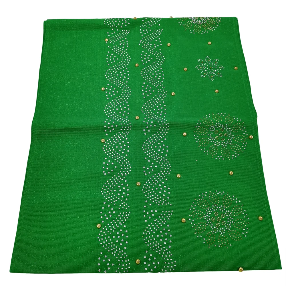 

Чисто швейцарский 3D-платок Sego Gele, африканский многоцветный платок Sego, 2 шт./упаковка, женский нигерийский платок Sego с крупными камнями, свадебный платок-обертка ASO EBI.