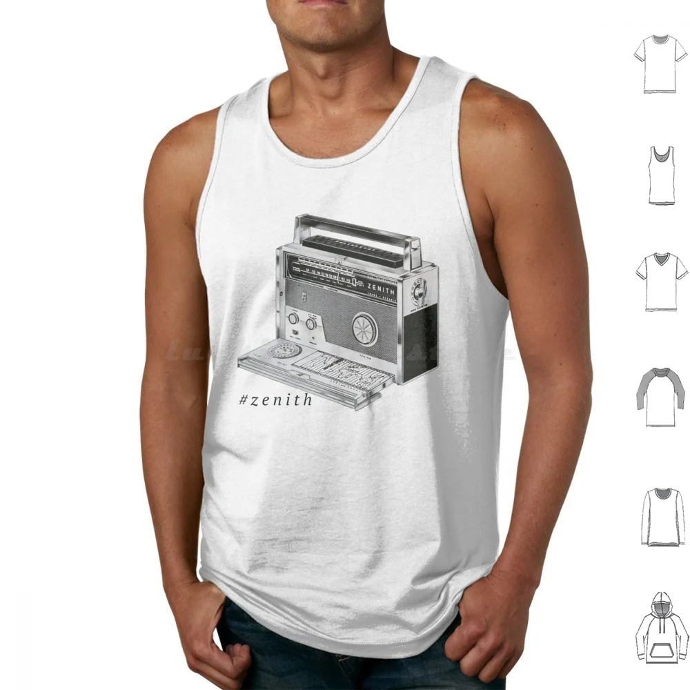 Listening To The World Tank Tops Vest Sleeveless Radio Trans Oceanic Transistor Ham Multi Band Wireless Am Fm Short Wave