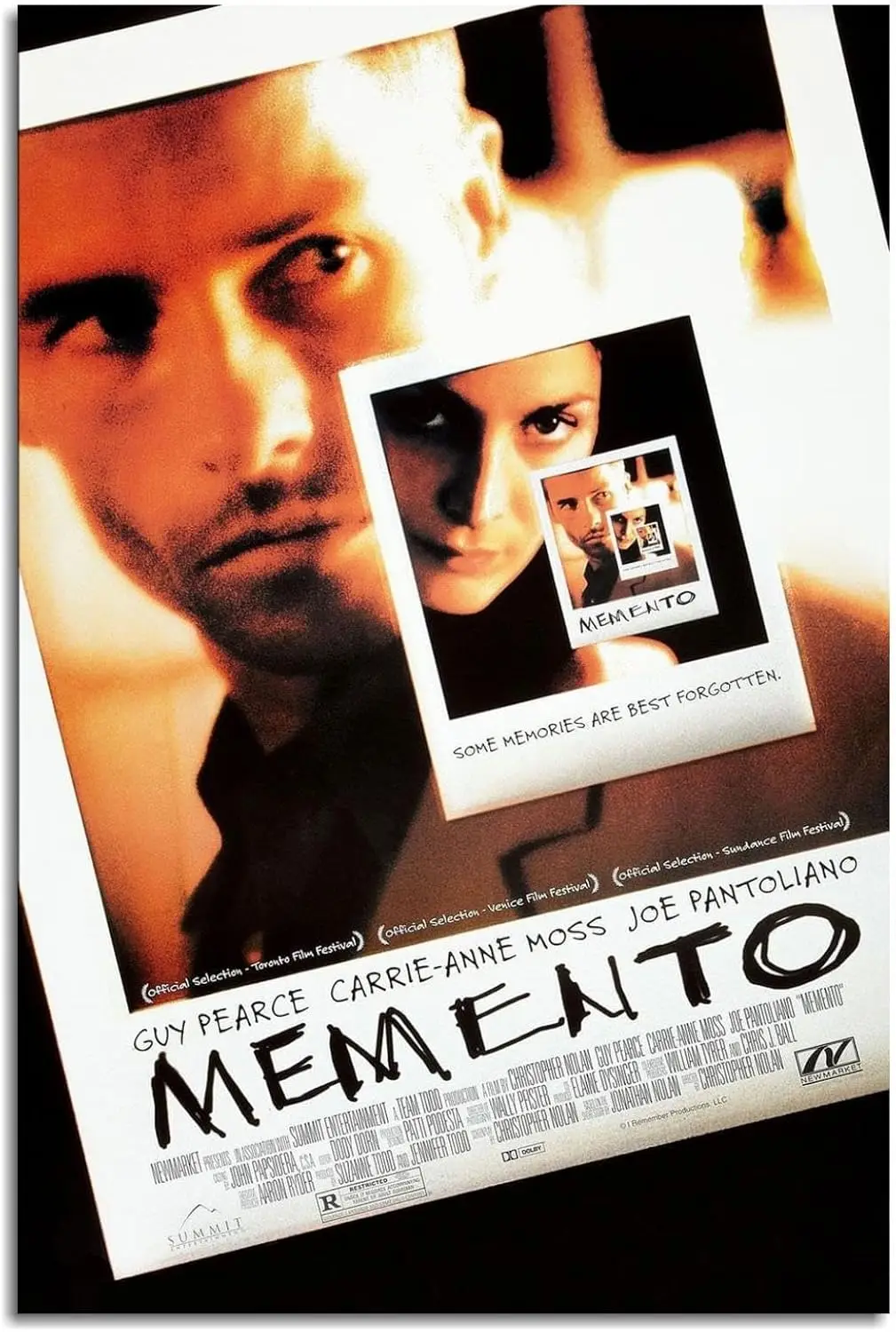 Memento Movies Poster Canvas Prints Thrilling Drama Movie poster Suspenseful Plot Movies Posters Wall Art For Home Office Bedroo