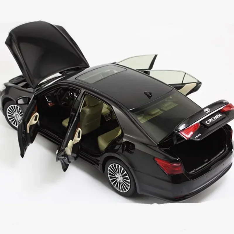 Diecast 1:18 Scale 2015 Toyota 14-Generation Crown Simulation Alloy Car Model Static Display Collection Souvenir Gift Decoration