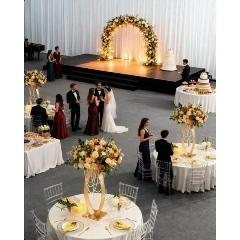80 CM Tall Crytal Cake Cany Sweet Holder Metal Floral Rack Wedding Party Center Decoration Road Guide Flower Holder Event Supply