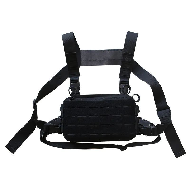 Unisex Tactical Chest Rig Bag Hip Hop Streetwear Bag Functional Waist Pack Adjustable Crossbody Chest Bag outdoors Vest backpack