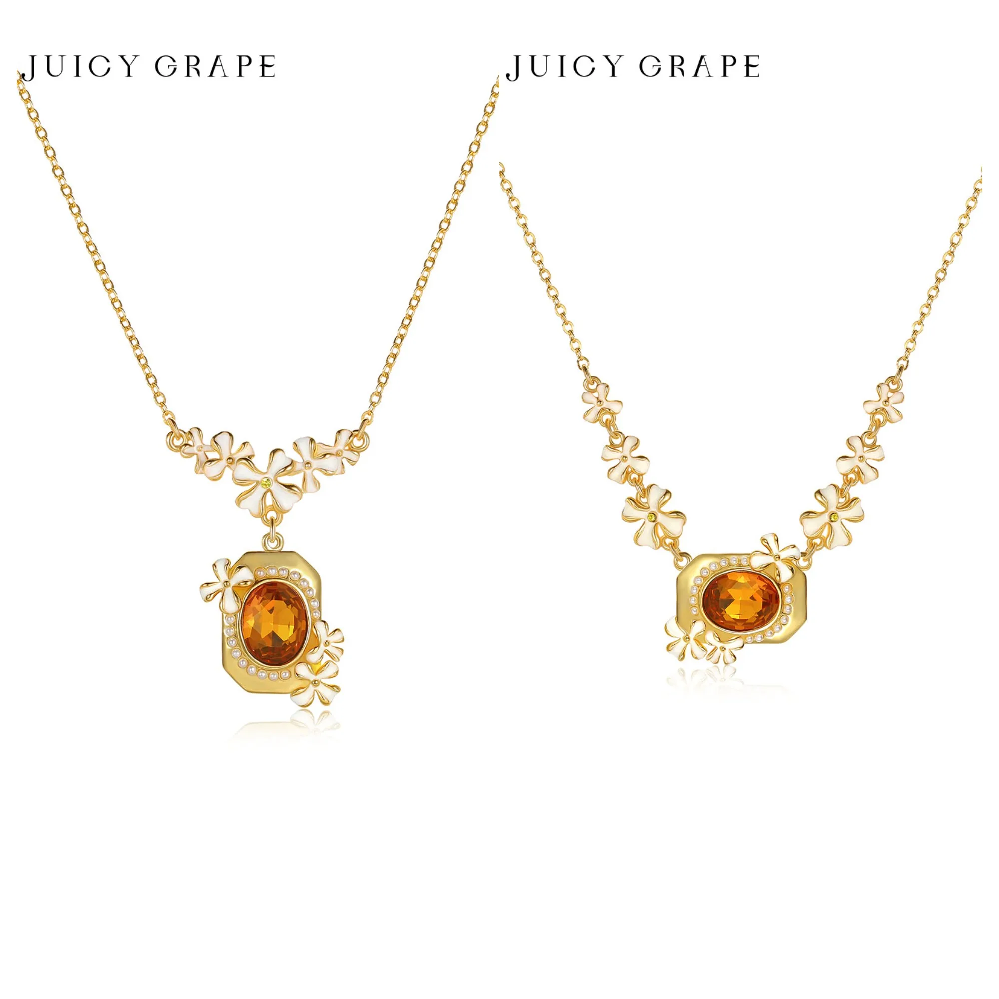 

Винтажное эмалевое колье ручной работы Juicy Grape с османтусом в стиле бохо, позолоченное, с цветочным кулоном из драгоценных камней, подарок для женщин