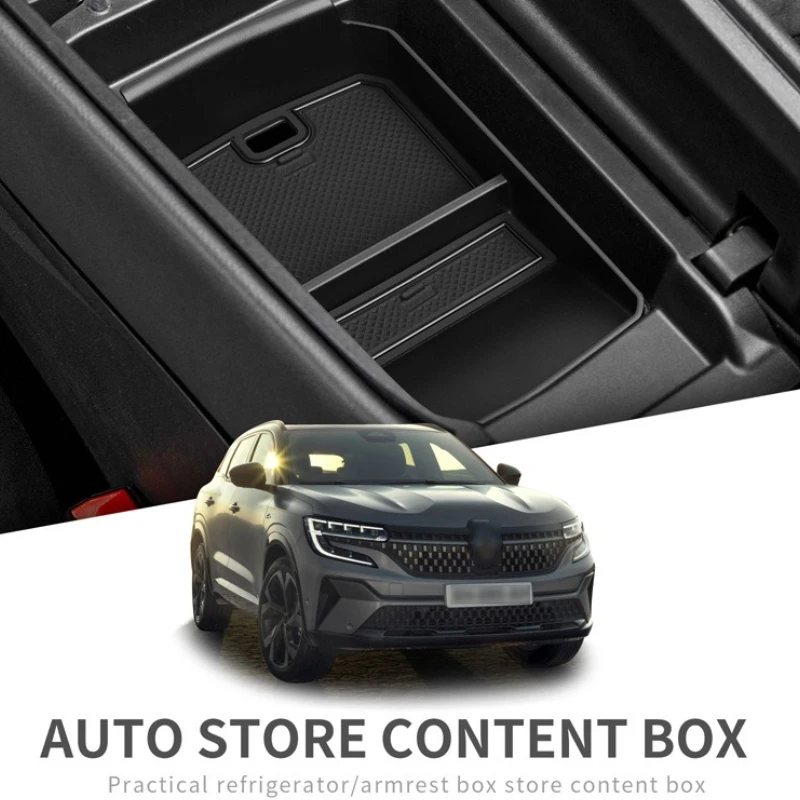 Auto Car Armrest Storage Box Central Control Container For Renault Austral E-Tech Hybrid 2023-2024 ABS Car Interior Accessories