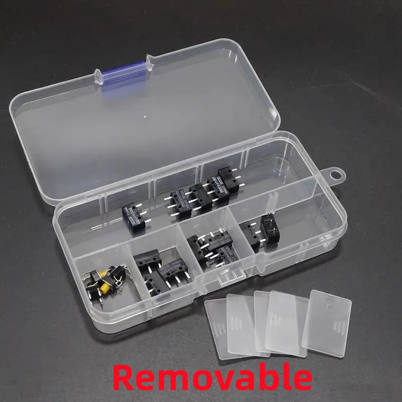 10 Slots Detachable Transparent Plastic Sorting Box Storage Box