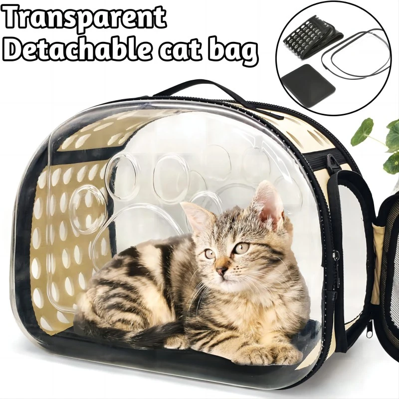 Breathable Pet Carrier Bag, Space Capsule, Pet Box, Portable Transparent Backpack for Small Animal Puppy Kitty Bird