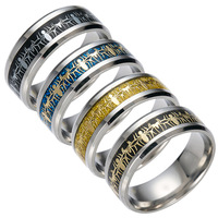 Stainless Steel Cool Spider Pattern Inlay Women Man Rings for Teens Boy Encourage Faith Gift Jewelry