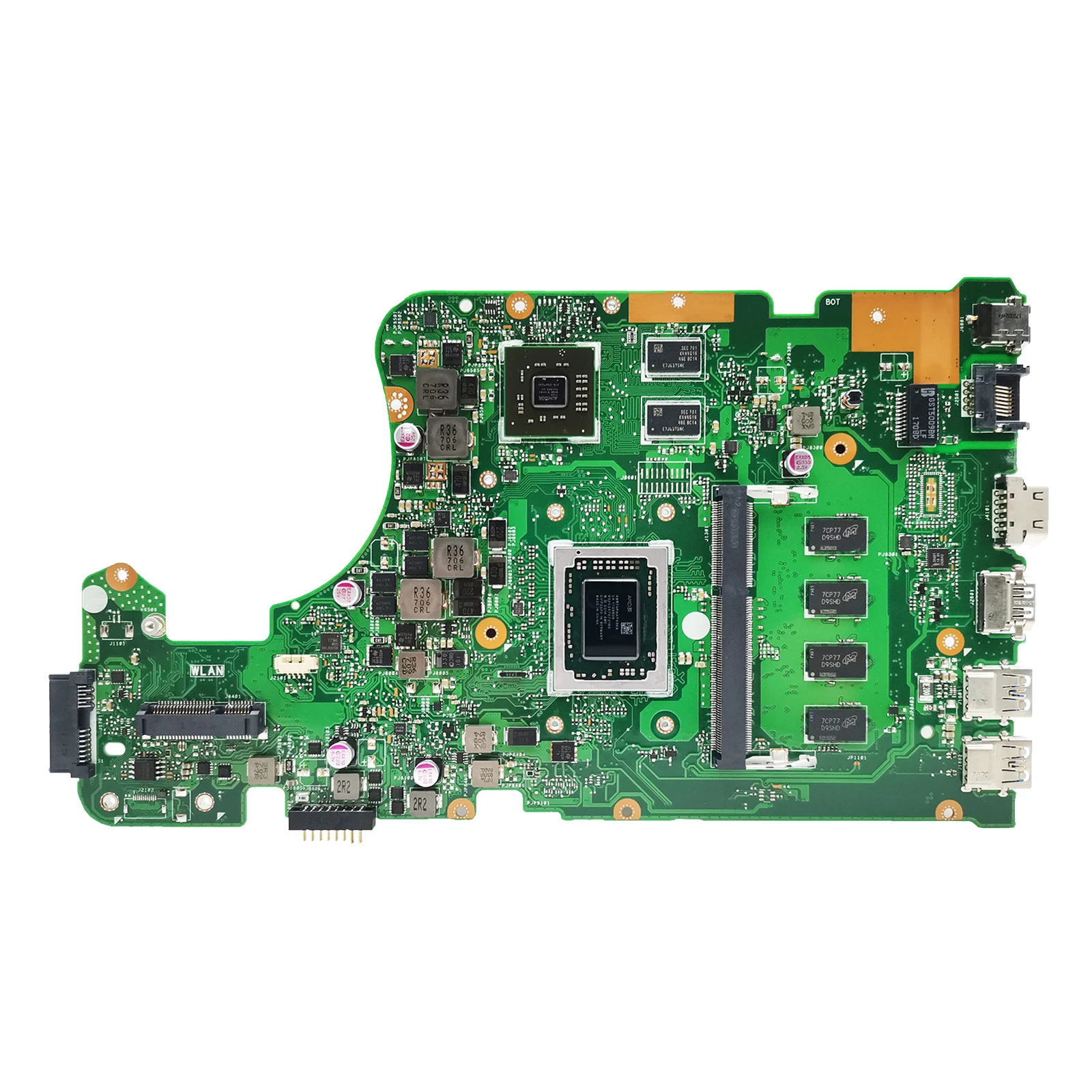 X555D Motherboard Geeignet für Asus X555DG X555DA X555YI Motherboard Mit E1 E2 A10 FX-8800P RAM 2G 4G 8G-RAM