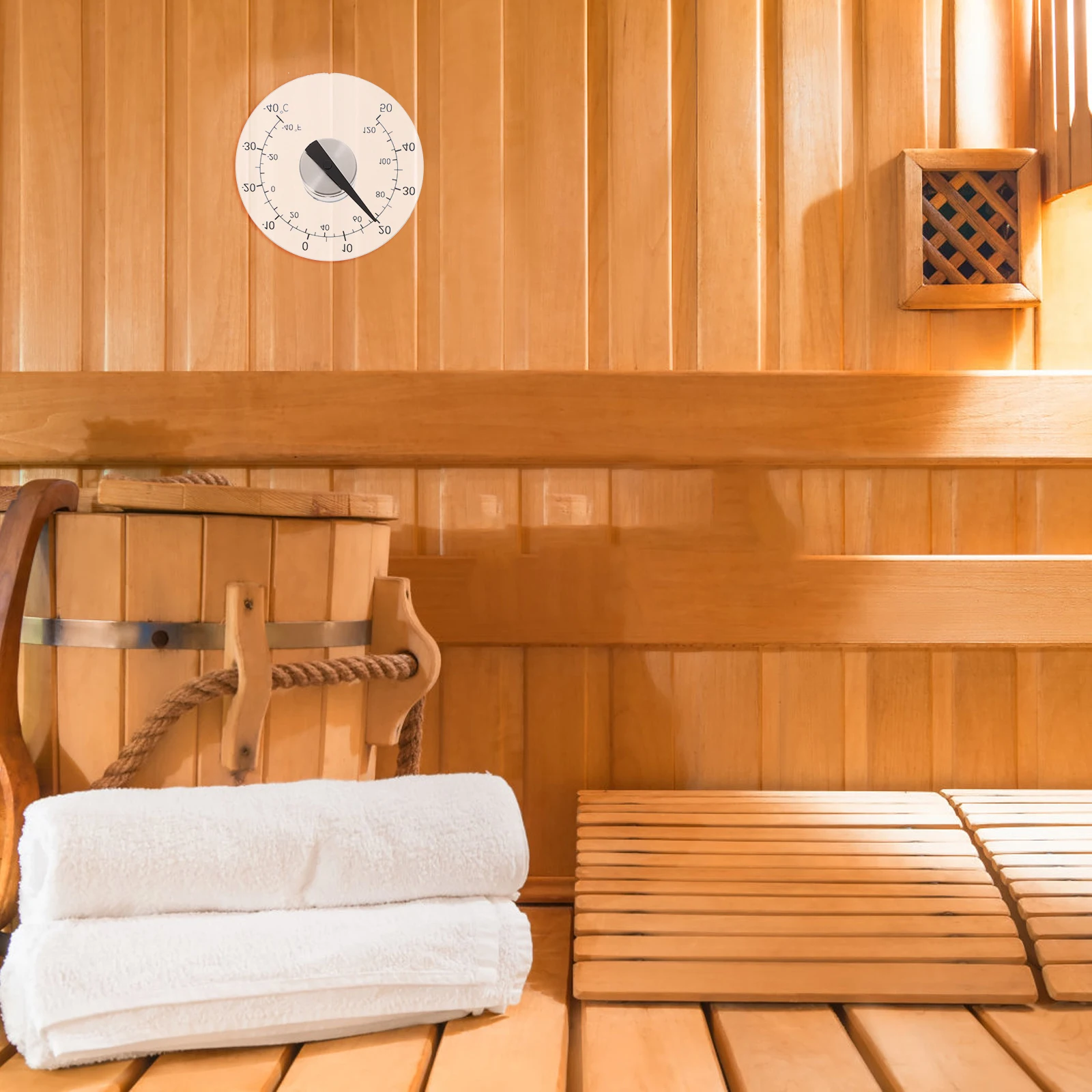 

Waterproof Thermometer Stick On Window Outdoor Self-Adhesive Temperature Indicator Household Dial Round 4.3 Inch Diameter