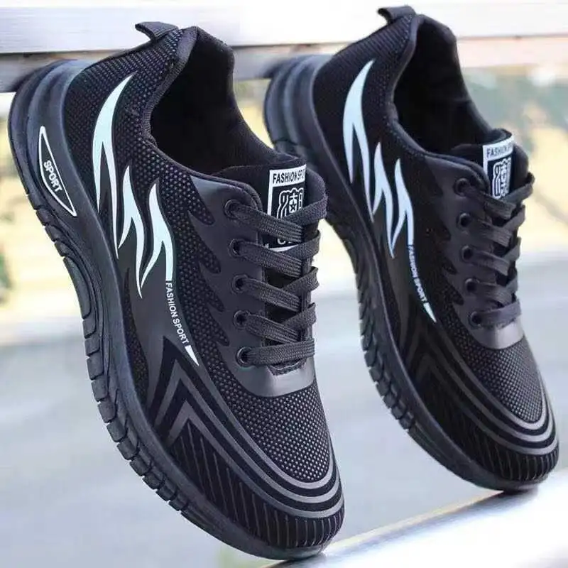 

New Breathable Men's Sports Shoes Trend Men's Sneakers Antislip Wear-resisting Running Trainers Outdoor Comfortable Casual Shoe