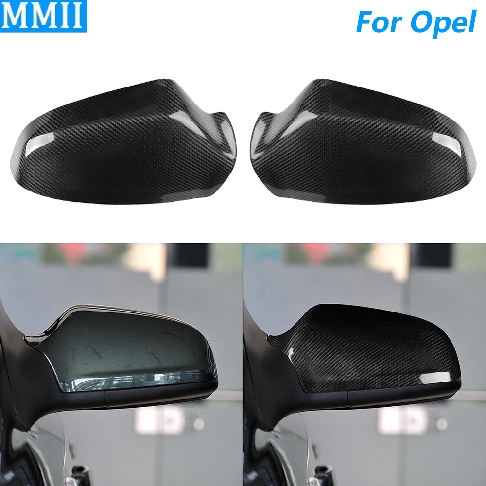 

For Opel Vauxhall Astra H MK5 2004-2013 Real Dry Carbon Fiber Side Rearview Mirror Cover Panel Trim Car Accessories Modification